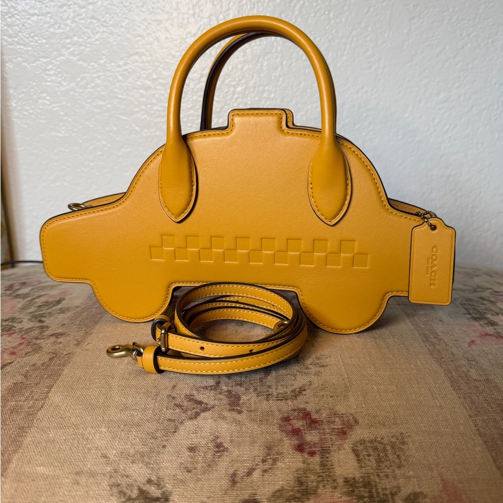 Coach Yellow Taxi-Shaped Bag